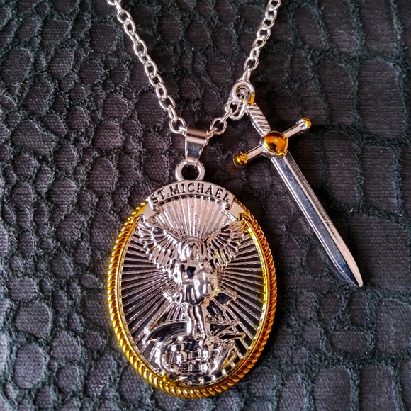 Michael The Archangel Pendant Necklace